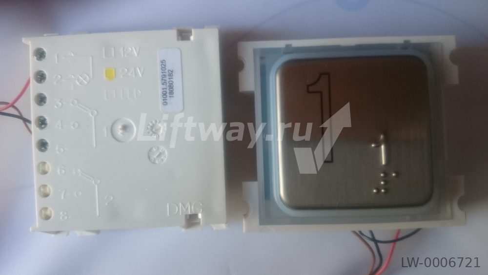 Кнопка DMG "1" B7 Maxxi с шрифтом Брайля