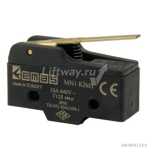 Микровыключатель 10А 440VAC с коротким рычагом