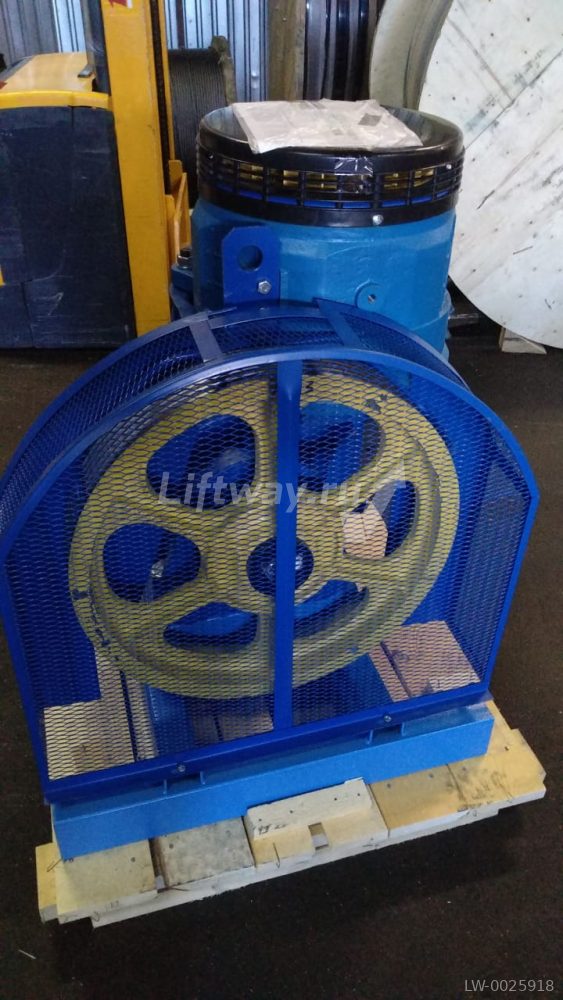 Лебедка 13VTR (B3) 1-скор. OVF, 1000кг, 8.5кВт, 1.0 м/с, КВШ 575x5x10, подвес 2:1