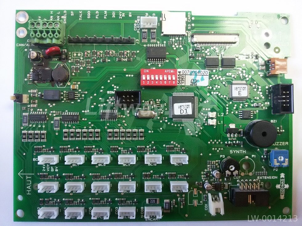 (ДУБЛЬ M13218) Плата панели приказов LCD6