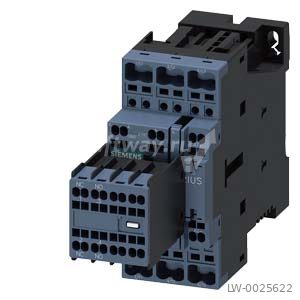 КОНТАКТОР, 3 ПОЛ., AC-3, 5.5КВТ/400В, 2НО+2НЗ, 24В DC, S0, пруж.