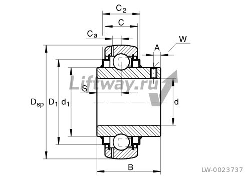 Подшипник INA GYE45-KRR-B-FA107